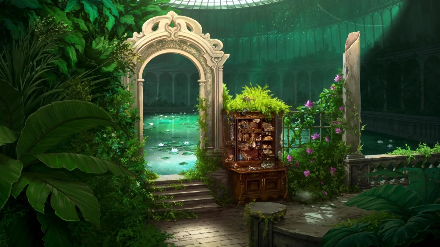 The landscape of The Curiosity Cabinet